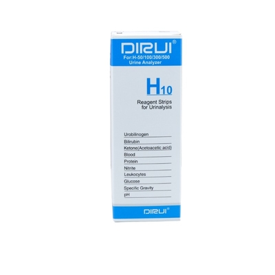 ISO13485 İdrar Proteini Test Şeritleri H10 Dirui İdrar Analizi İçin İdrar Test Şeritleri