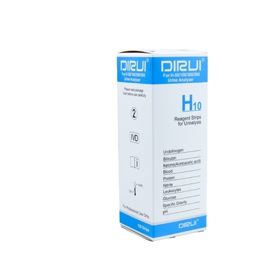 ISO13485 İdrar Proteini Test Şeritleri H10 Dirui İdrar Analizi İçin İdrar Test Şeritleri