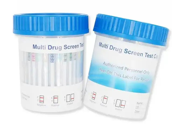 Plastik Hızlı Teşhis Test Kiti ISO9001 Çok Panel Kötüye Kullanım Testi Kabı Uyuşturucu