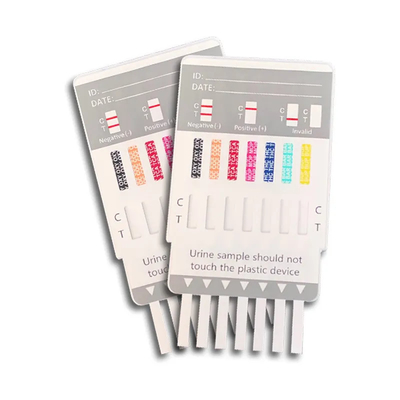 ISO13485 Hızlı Teşhis Testi Kiti 6 Panel İlaç Kombo Testi Dipcard Kiti